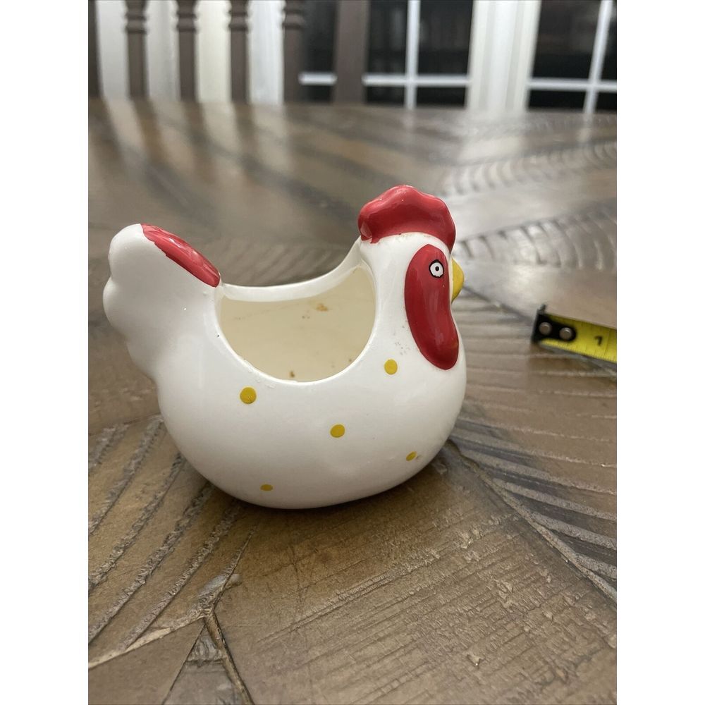 Ceramic Chicken Planter Vintage - Picture 4 of 5